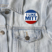 Badge Rond 5 Cm J'Aime Mitt (En situation)