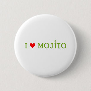 Badge Rond 5 Cm J'aime Mojito