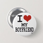 Badge Rond 5 Cm J'aime mon ami (Devant & derrière)