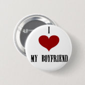 Badge Rond 5 Cm J'aime mon ami (Devant & derrière)