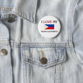 Badge Rond 5 Cm J'aime mon ami philippin (En situation)