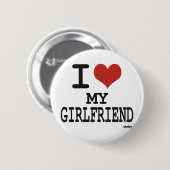 Badge Rond 5 Cm J'aime mon amie (Devant & derrière)