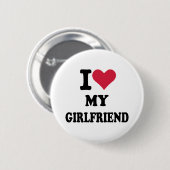 Badge Rond 5 Cm J'aime mon amie (Devant & derrière)