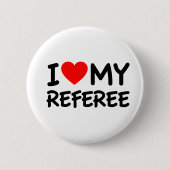 Badge Rond 5 Cm J'aime mon arbitre (Devant)