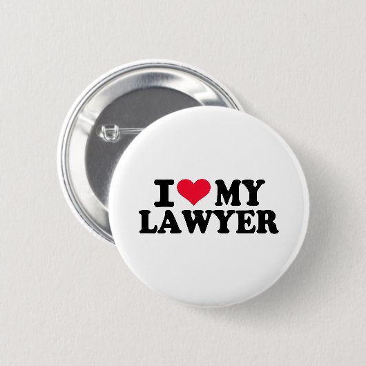 Badge Rond 5 Cm J'aime mon avocat (Devant & derrière)