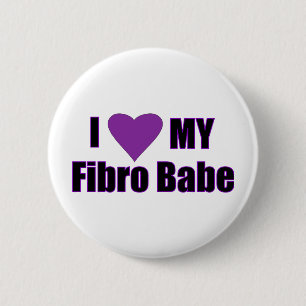 Badge Rond 5 Cm J'aime mon bébé fibro