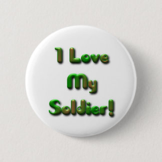Badge Rond 5 Cm J'aime mon bouton de soldat