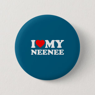 Badge Rond 5 Cm J'aime mon cœur de famille de grand-mère Neenee lo