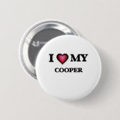 Badge Rond 5 Cm J'aime mon Cooper (Devant & derrière)