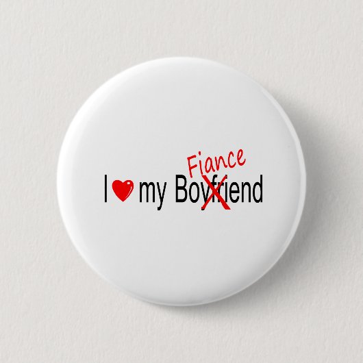 Badge Rond 5 Cm J'aime mon fiancé (Devant)