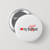 Badge Rond 5 Cm J'aime mon fiancé (Devant & derrière)
