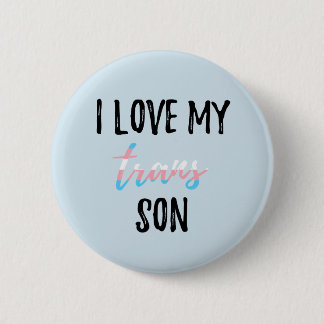 Badge Rond 5 Cm J'aime mon fils de transport