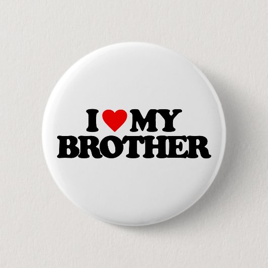 BADGE ROND 5 CM J'AIME MON FRÈRE (Devant)