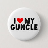 Badge Rond 5 Cm J'aime mon Guncle. (Devant)
