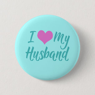 Badge Rond 5 Cm J'Aime Mon Mari