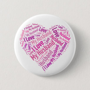 Badge Rond 5 Cm J'Aime Mon Mari