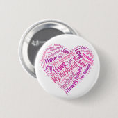 Badge Rond 5 Cm J'Aime Mon Mari (Devant & derrière)