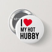 Badge Rond 5 Cm J'aime mon mari chaud (Devant & derrière)