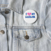 Badge Rond 5 Cm J'aime mon marin (En situation)