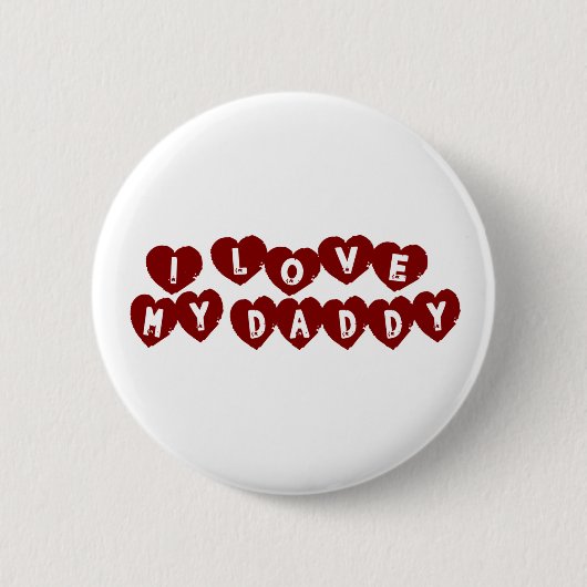 Badge Rond 5 Cm J'aime mon papa (Devant)