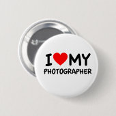 Badge Rond 5 Cm J'aime mon photographe (Devant & derrière)