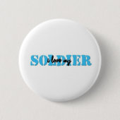 Badge Rond 5 Cm J'aime mon solider (Devant)