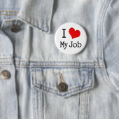 Badge Rond 5 Cm J'aime mon travail (En situation)