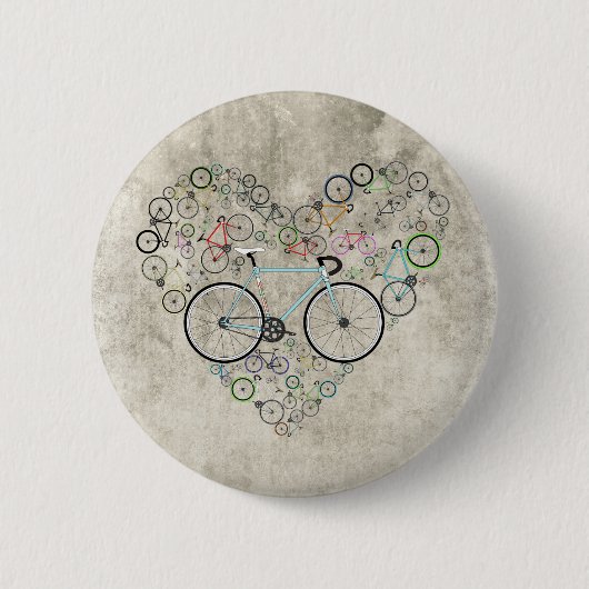 Badge Rond 5 Cm J'aime mon vélo (Devant)