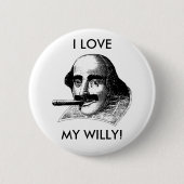 BADGE ROND 5 CM J'AIME MON WILLY ! (Devant)