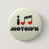 Badge Rond 5 Cm J'aime Motown (Devant)