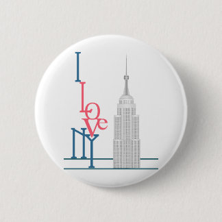 Badge Rond 5 Cm J'aime New York