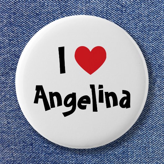 Badge Rond 5 Cm J'aime Nom