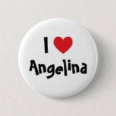 Badge Rond 5 Cm J'aime Nom (Devant)