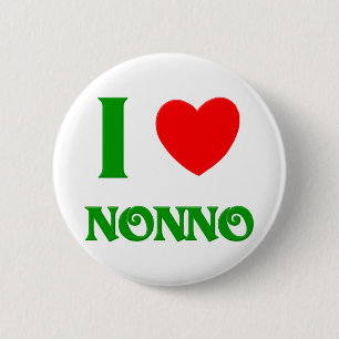 Badge Rond 5 Cm J'aime Nonno