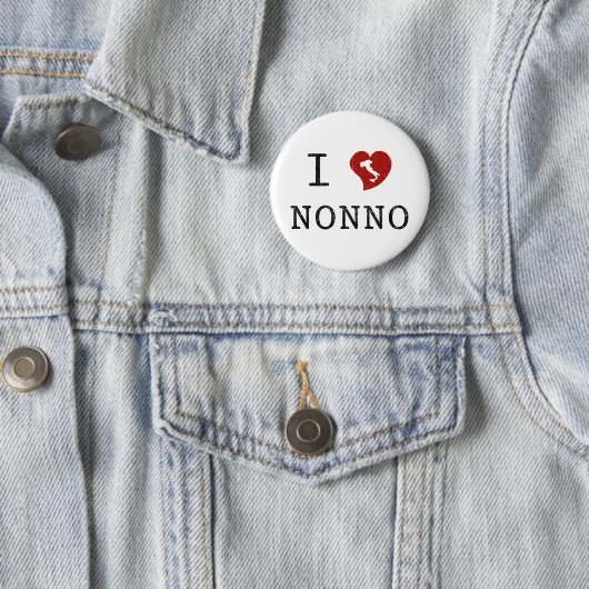 Badge Rond 5 Cm J'aime Nonno (En situation)