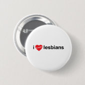 Badge Rond 5 Cm J'aime observer des lesbiennes (Devant & derrière)