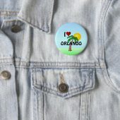 Badge Rond 5 Cm J'aime Orlando (En situation)