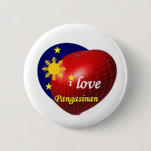 Badge Rond 5 Cm J'aime Pangasinan
