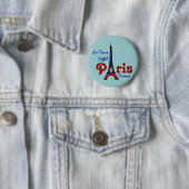 Badge Rond 5 Cm J'aime Paris (En situation)