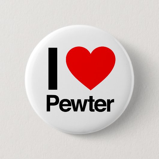 Badge Rond 5 Cm j'aime pewter (Devant)