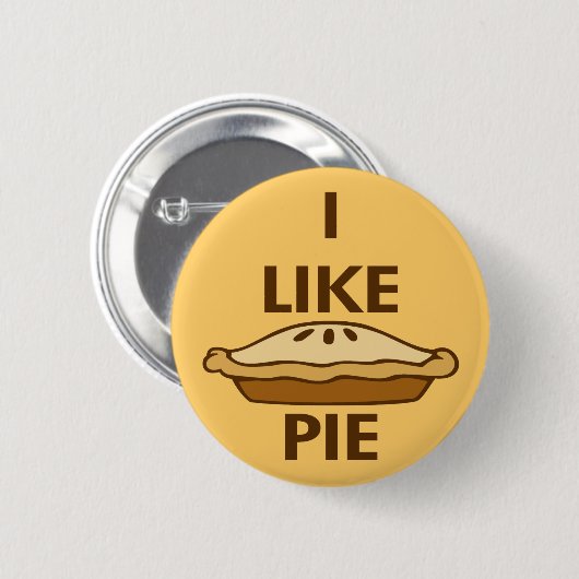 Badge Rond 5 Cm J'Aime Pie (Devant & derrière)
