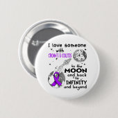 Badge Rond 5 Cm J'aime quelqu'un avec Crohn's & Colitis Sensibilis (Devant & derrière)