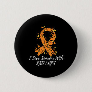 Badge Rond 5 Cm J'Aime Quelqu'Un Qui A Une Sensibilisation Rsd Crp