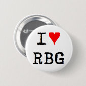 Badge Rond 5 Cm j'aime rbg (Devant & derrière)