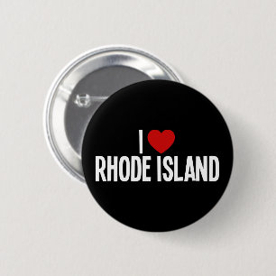Badge Rond 5 Cm J'aime Rhode Island • J'ai le cœur pour Rhode Isla