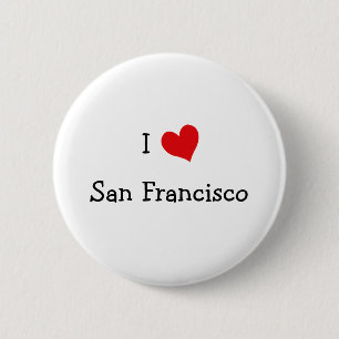 Badge Rond 5 Cm J'aime San Francisco