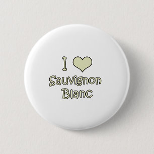 Badge Rond 5 Cm J'aime Sauvignon Blanc