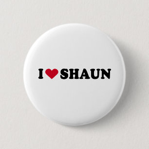 BADGE ROND 5 CM J'AIME SHAUN