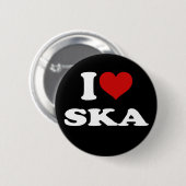 Badge Rond 5 Cm J'aime Ska (Devant & derrière)