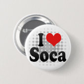 Badge Rond 5 Cm J'aime Soca (Devant & derrière)